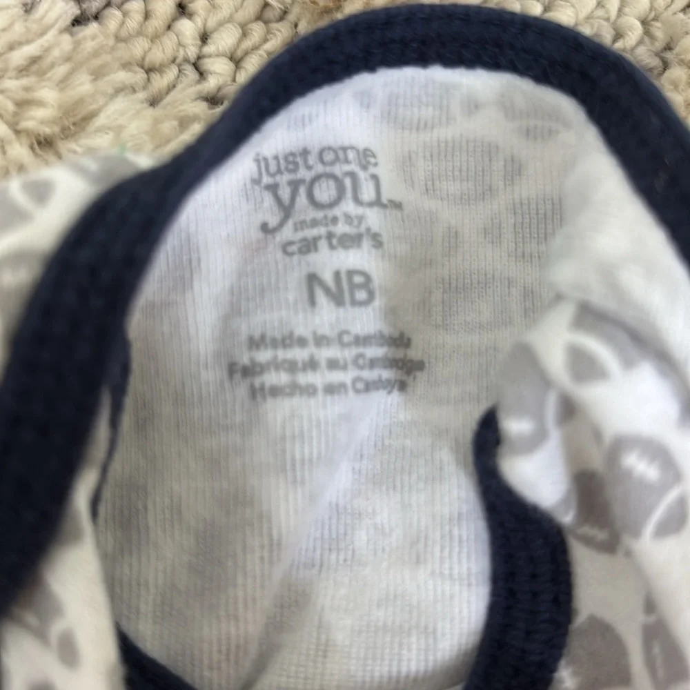 Newborn Outfit set- pants, onesie and little long sleeve- NB size- Carters brand
